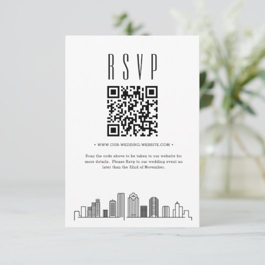 Code QR Mariage de Houston RSVP (Debout devant)