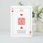 Code QR Mariage de la carte de lecture Las Vegas (Debout devant)