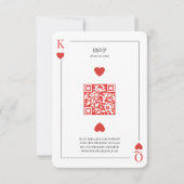 Code QR Mariage de la carte de lecture Las Vegas (Devant)