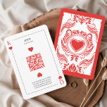 Code QR Mariage de la carte de lecture Las Vegas<br><div class="desc">Donnez le ton à votre mariage végétarien grâce à nos cartes RSVP personnalisées conçues pour ressembler à des cartes à jouer classiques ! Ces cartes uniques et élégantes sont une façon amusante et créative d'invitation vos invités à faire partie de votre journée spéciale tout en capturant l'excitation d'une fête de...</div>