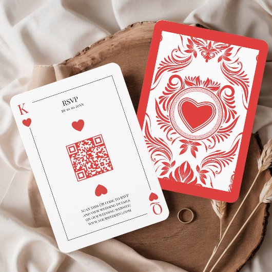 Code QR Mariage de la carte de lecture Las Vegas