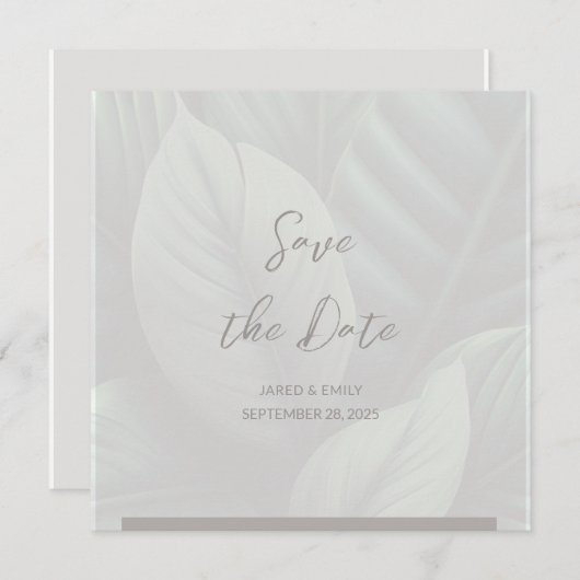 Code QR mariage Enregistrer la date Invitation (Devant / Derrière)