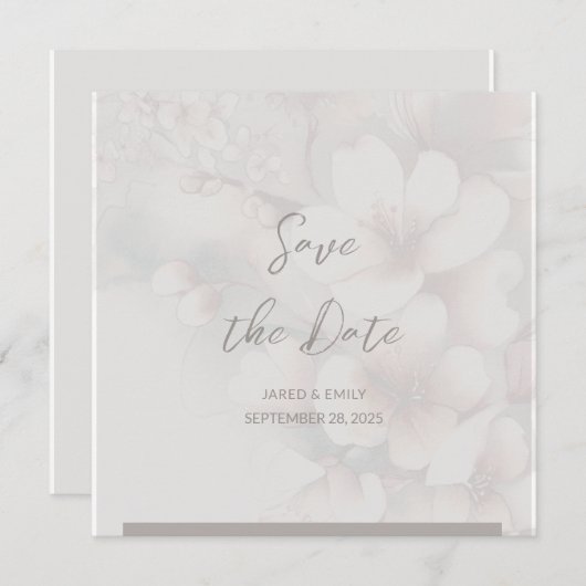 Code QR mariage Enregistrer la date Invitation (Devant / Derrière)