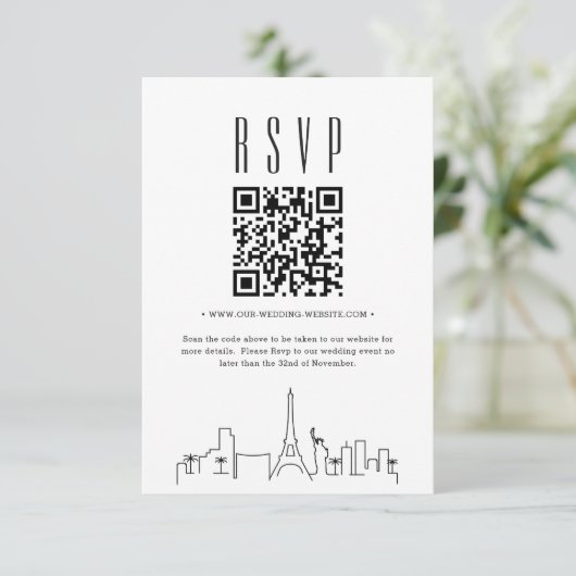 Code QR Mariage Las Vegas RSVP (Debout devant)