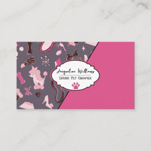 Code QR Mauve Féminin Cartes de visite pour Toilet