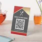 Code QR Menu Numérique pour Restaurants Panneau de (In SItu)