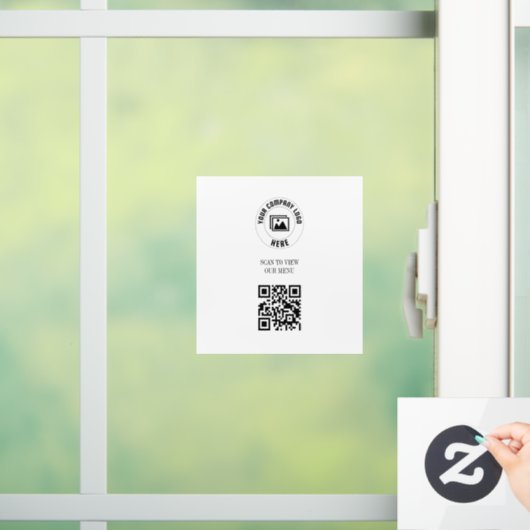 Code QR Menu Panneau de numérisation blanc (Maison)