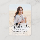 Code QR Mini Graduation Faire-part photo Insérer (Devant)