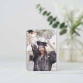 Code QR Mini Graduation Faire-part photo Insérer (Debout devant)