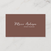 Code QR minimal | Carte de visite en terre cuite m (Devant)