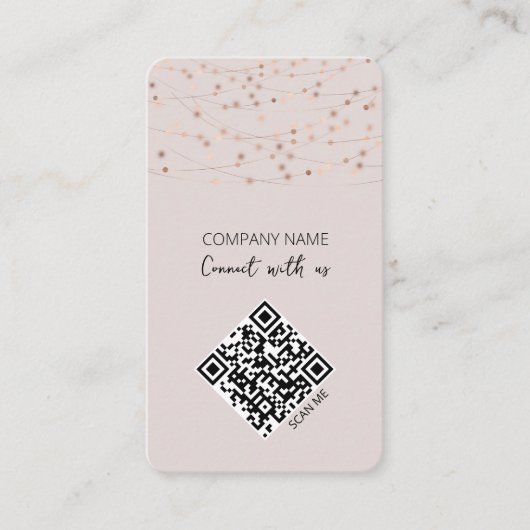 Code QR minimal Connexion avec le Carte de visite  (Devant)