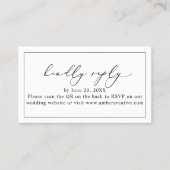 Code QR minimal moderne Mariage carte de boîtier R (Devant)