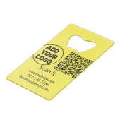 Code QR minimal simple ajouter logo scanner nom du (Dos Angle)
