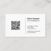 Code QR - Modèle de carte de visite  (Devant)