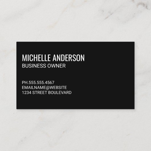 Code QR | Modèle de femme Carte de visite (Dos)