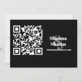 Code QR modèle photo Enregistrer la date (Dos)