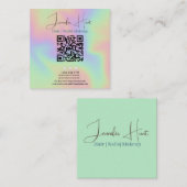 Code QR moderne Carte de visite des médias sociaux (Devant / Derrière)