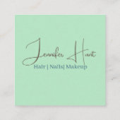 Code QR moderne Carte de visite des médias sociaux (Dos)