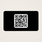 Code QR moderne éditable | Noir Blanc ou toute cou (Devant)