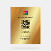 Code QR Moderne Élégant Téléchargez Votre Logo sur (Recto)
