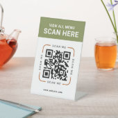Code QR moderne | Panneau de table numérique sur s (In SItu)