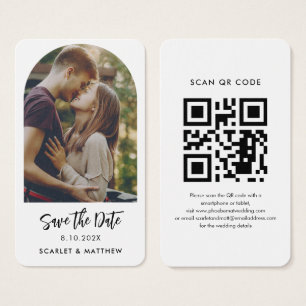 Code QR moderne Photo Mariage Website Enregistrer 