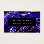 Code QR moderne Professional Purple Black Geode (Devant)