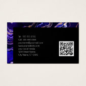 Code QR moderne Professional Purple Black Geode (Dos)