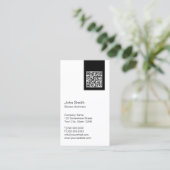 Code QR moderne System Architect Carte de visite (Debout devant)