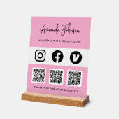 Code QR multiple Méthode de paiement des médias so (Angle)