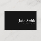 Code QR noir clair Carte de visite orthodontiste (Devant)