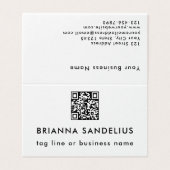 Code QR noir et blanc moderne Professionnel (Outside Unfolded)
