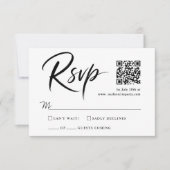 Code QR noir et blanc moderne Réponse Quince Scrip (Devant)
