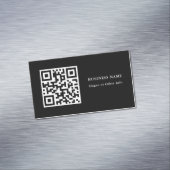 Code QR noir Magnet Carte de visite simple (In Situ)