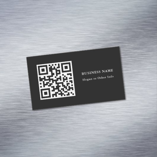 Code QR noir Magnet Carte de visite simple (In Situ)