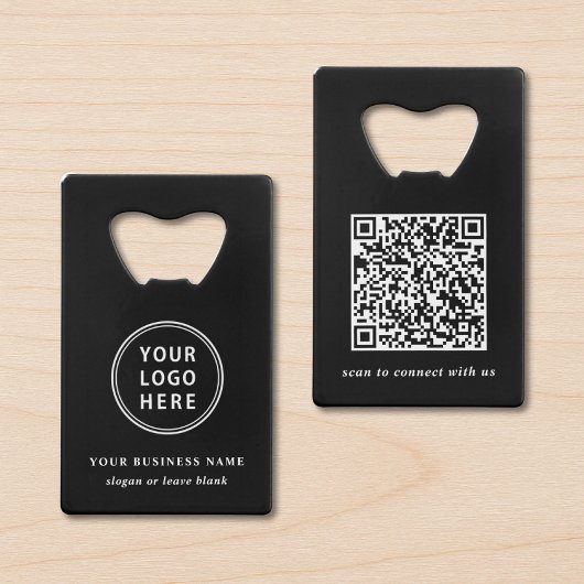 Code QR noir promotionnel de logo d'entreprise