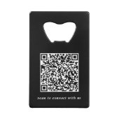 Code QR noir promotionnel de logo d'entreprise (Dos)