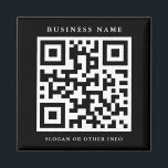 Code QR Noir Simple Business Magnet<br><div class="desc">Créez votre propre aimant professionnel personnalisé avec QR Code. Cliquez sur Customiser un autre lien pour modifier la police,  la taille et la couleur afin de personnaliser cette conception de manière plus avancée.</div>
