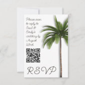 Code QR Palm Tree, événement Mariage RSVP (Devant)