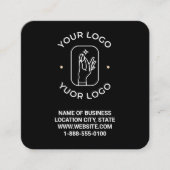 Code QR Personalisé Vierkante Visitekaartje (Voorkant)