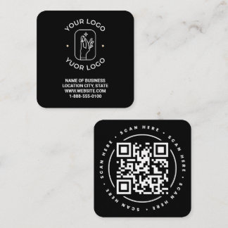 Code QR Personalisé Vierkante Visitekaartje