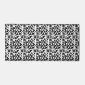 Code QR personnalisable Geek Abstrait noir et blan (Recto)