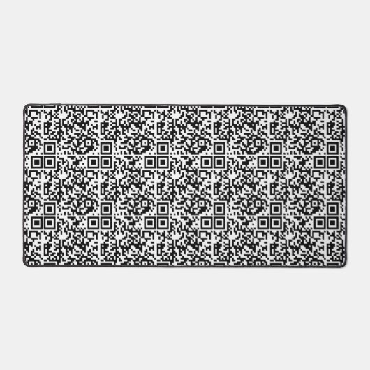 Code QR personnalisable Geek Abstrait noir et blan (Recto)