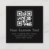 Code QR personnalisable & modèle de texte modifiab (Devant)