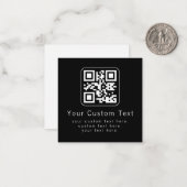 Code QR personnalisable & modèle de texte modifiab (Devant/Arrière en situation)