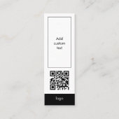 code qr personnalisé affaires simple blanc carte s (Devant)