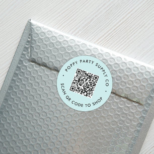 Code QR personnalisé Autocollant de magasin