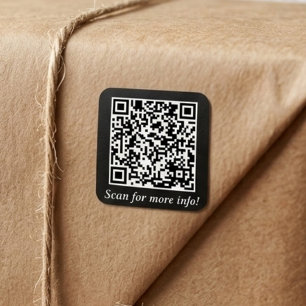 Code QR personnalisé Autocollants carrés