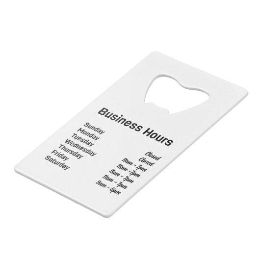 Code QR personnalisé avec heures d'ouverture (Dos Angle)