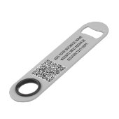Code QR personnalisé avec texte personnalisé Exemp (Devant angulaire)